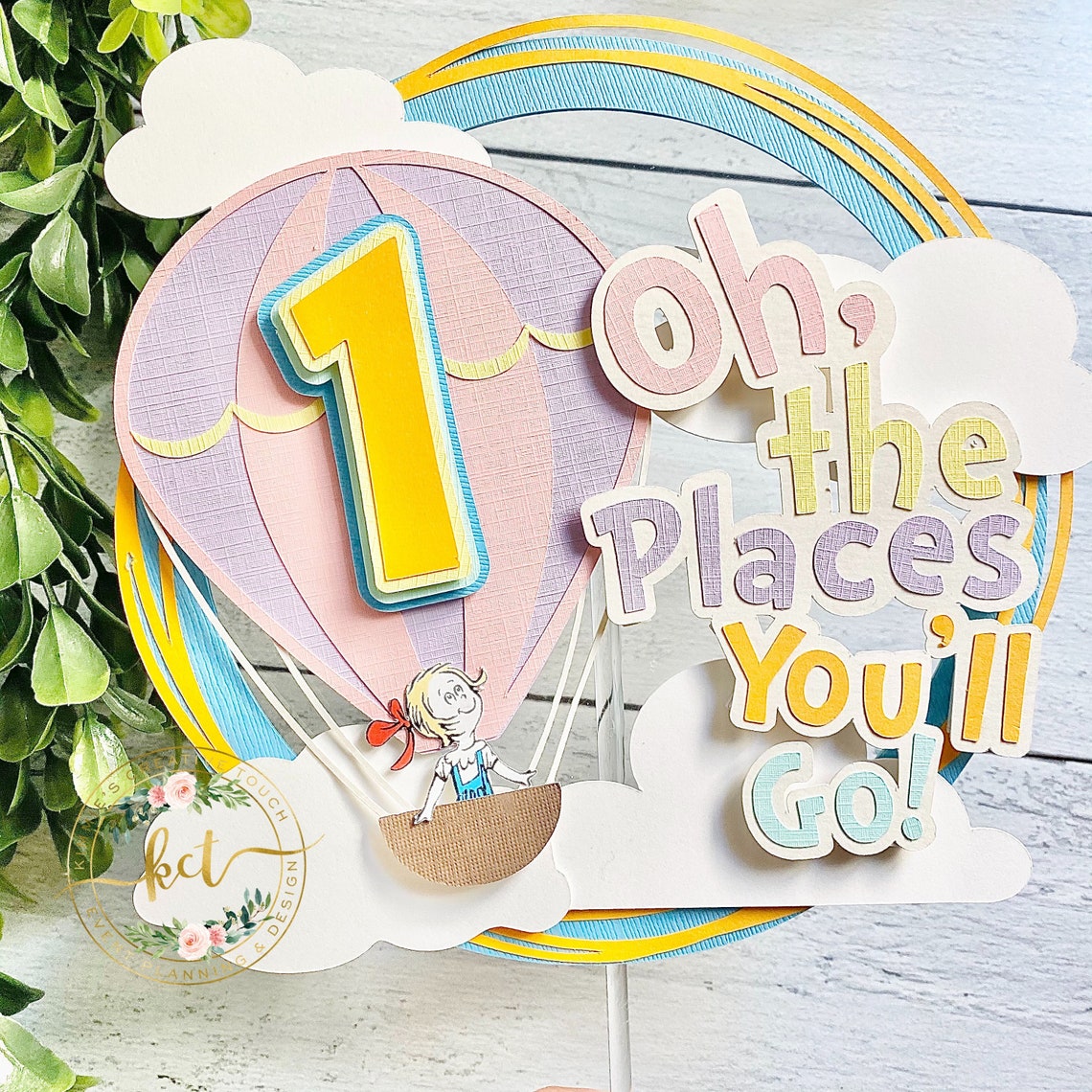 Oh The Places You Ll Go Cake Topper