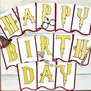 Wizard Birthday Banner | Magical Theme Party Decoration