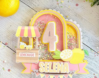 Lemonade Cake Topper | Lemonade Birthday  | Lemonade party decor | Lemon Cake Topper | Lemon party decor | Sweet One Cake topper