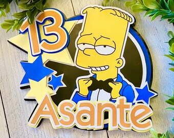 Bart Simpson Cake Etsy Bart Simpson Cake Etsy