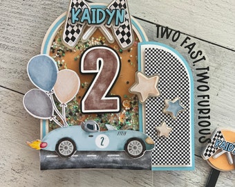 Two Fast Cake Topper | Two Fast Birthday  | Two Fast Birthday Decoration | Two Fast Party Decor | Two Fast Two Furious Cake Topper