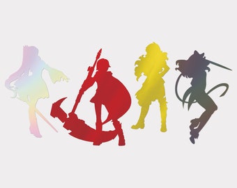 RWBY Decal Sticker Set