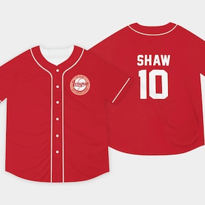 Carson Shaw 10 Una lega della propria maglia da baseball unisex
