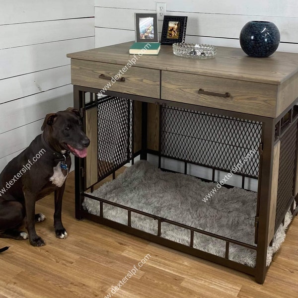 Dog Crate End Table Etsy