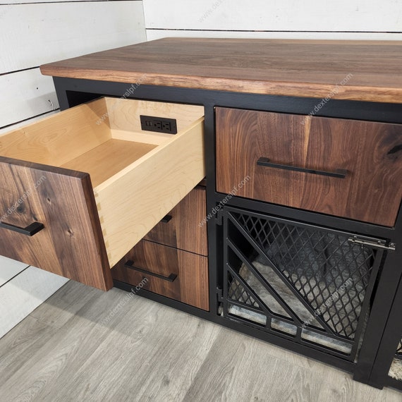 Remy Large Set , Modern Dog Crate, Dog Crate Furniture, Dog Crate Tabl –  Dexter's Luxury Pet Furniture