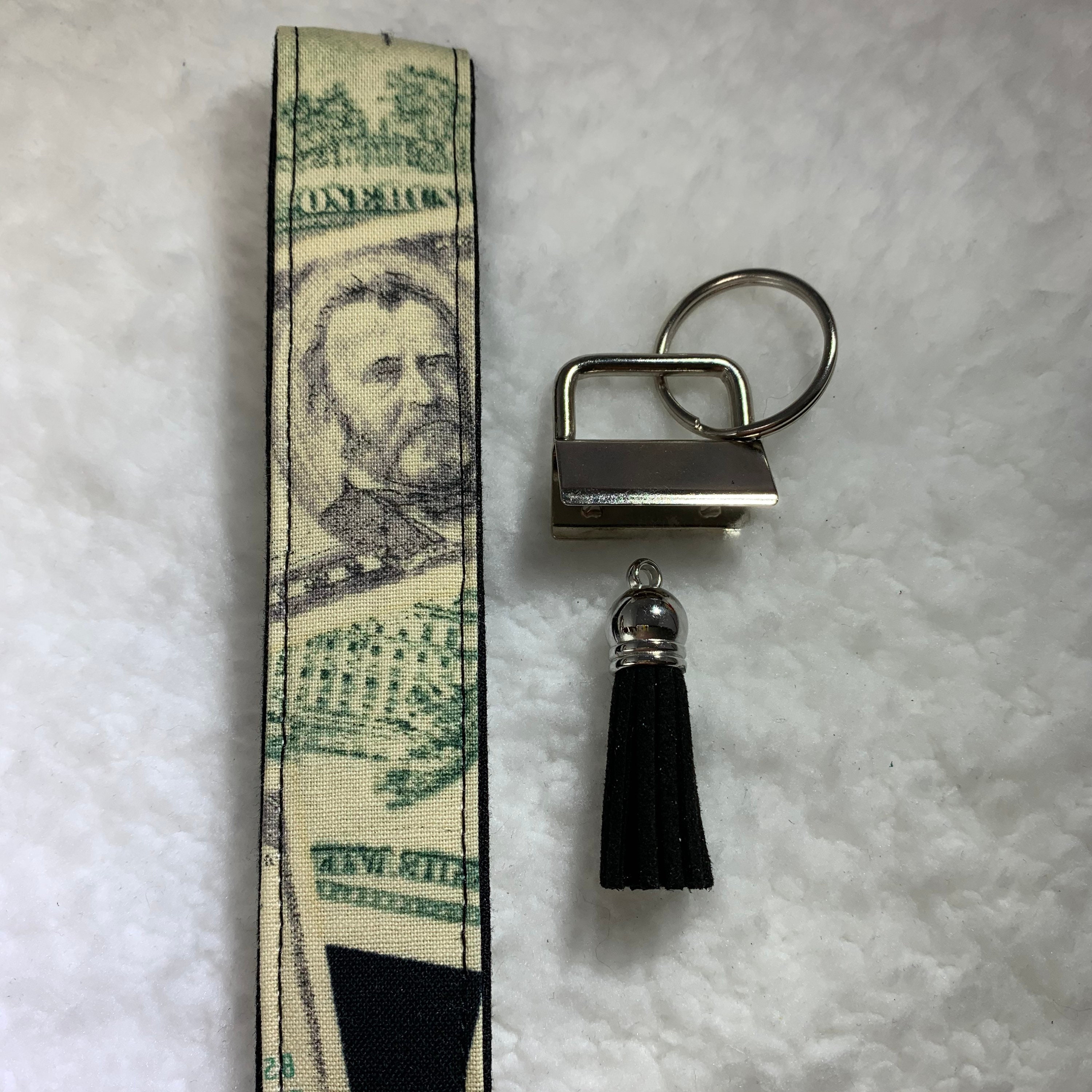 Money Cash Key Fob Keychain Wristlet Keychain Lanyard Etsy