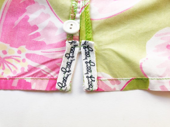 Lilly Pulitzer - Pink and Green Patchwork Floral … - image 5
