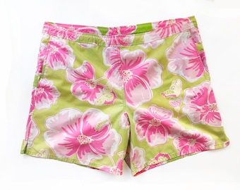 Lilly Pulitzer - Patchwork Rose et Vert Imprimé Floral Taille L