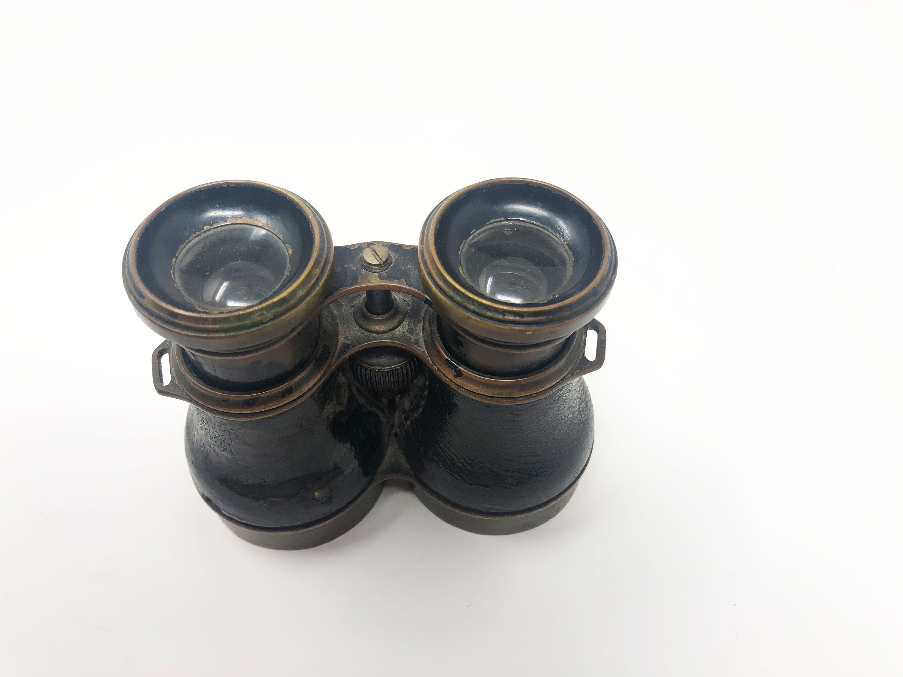 Antique WWI Metal and Leather Field Glasses Marine Binoculars - Etsy