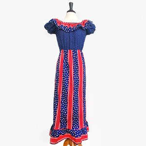 red white blue maxi dress Frostluinai and Dresses for Women V Neck Spaghetti Strap USA Stars Striped Casual Dress 4th of July Party Dress Red White Blue Dresses for
