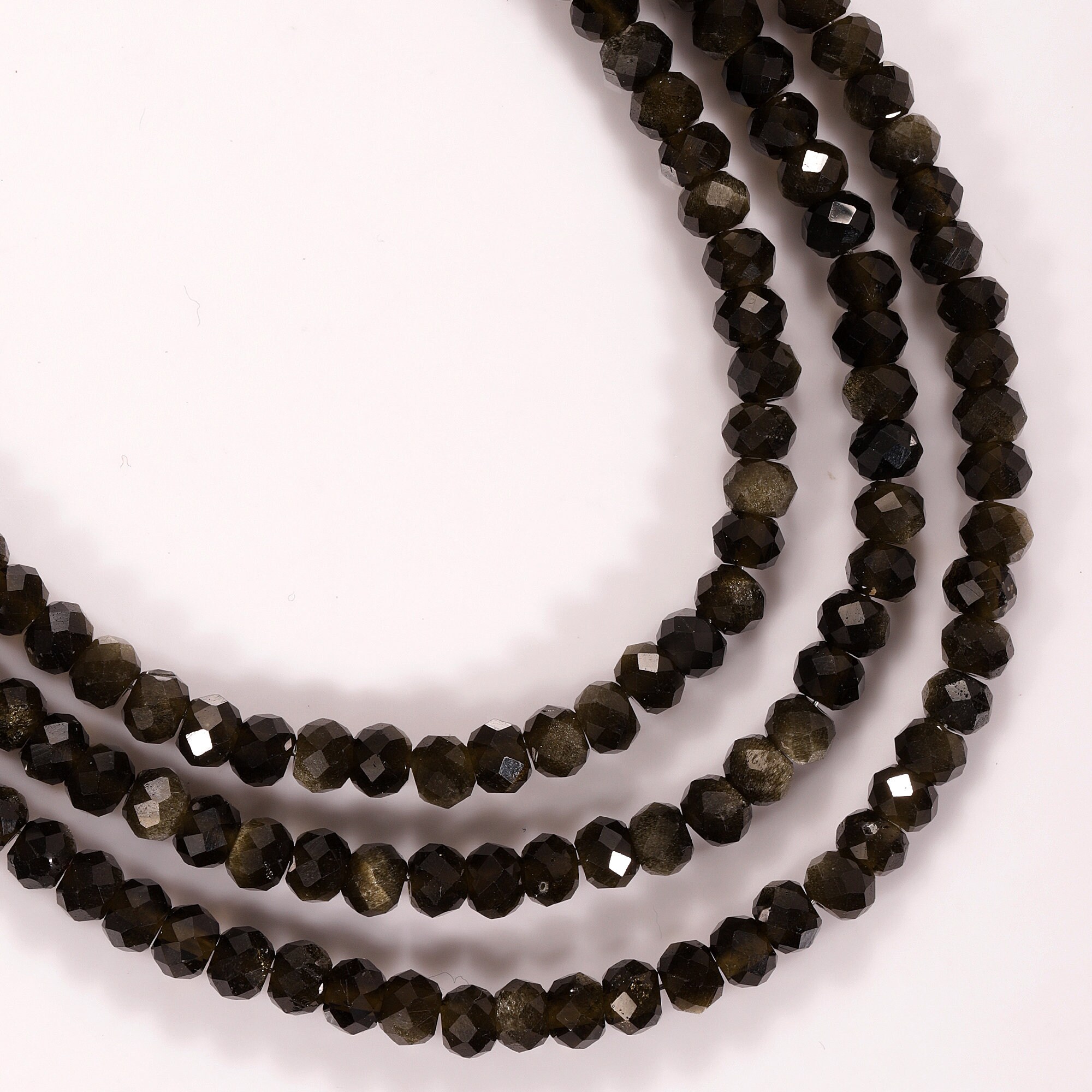 Golden Obsidian Beads Obsidian beads gemstone beads natural Etsy