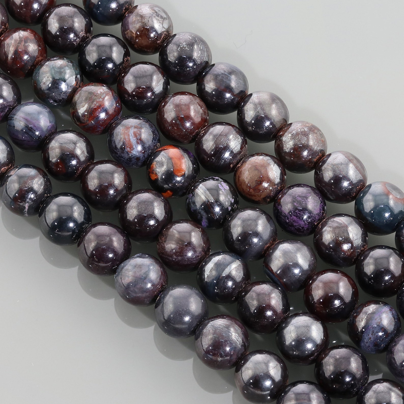 Sugilite Stone Beads Natural Sugilite Gemstone Beads Plain Etsy