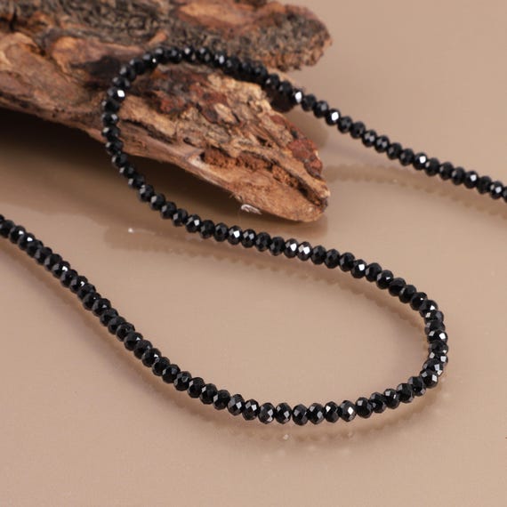 COAI Collana Donna Con Pietre Naturali – Perline Spinello Nero E Turchese – Regalo Mama Compleanno Fidanzata