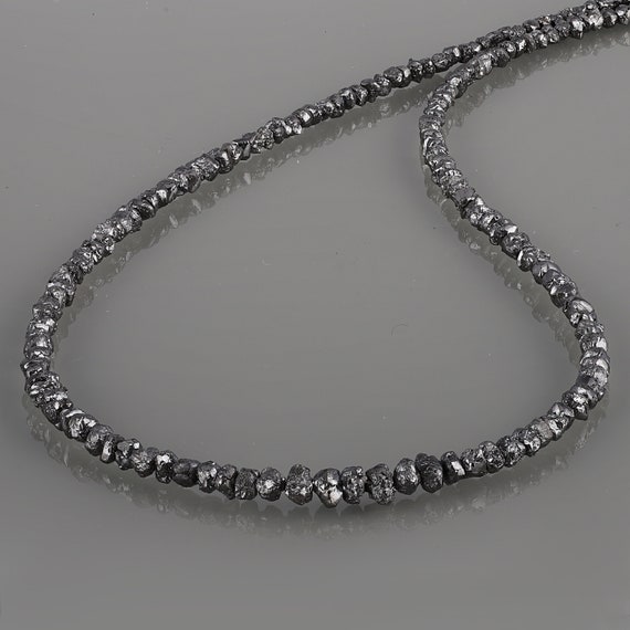 Perles de diamant noir naturel AAA+ : fabrication de bijoux