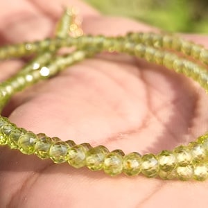 natürliche Peridot Stein Halskette, grüne Peridot Perlen Stein Halskette, AAA Qualität Stein Halskette, Halskette, Perlen, Peridot Halskette,