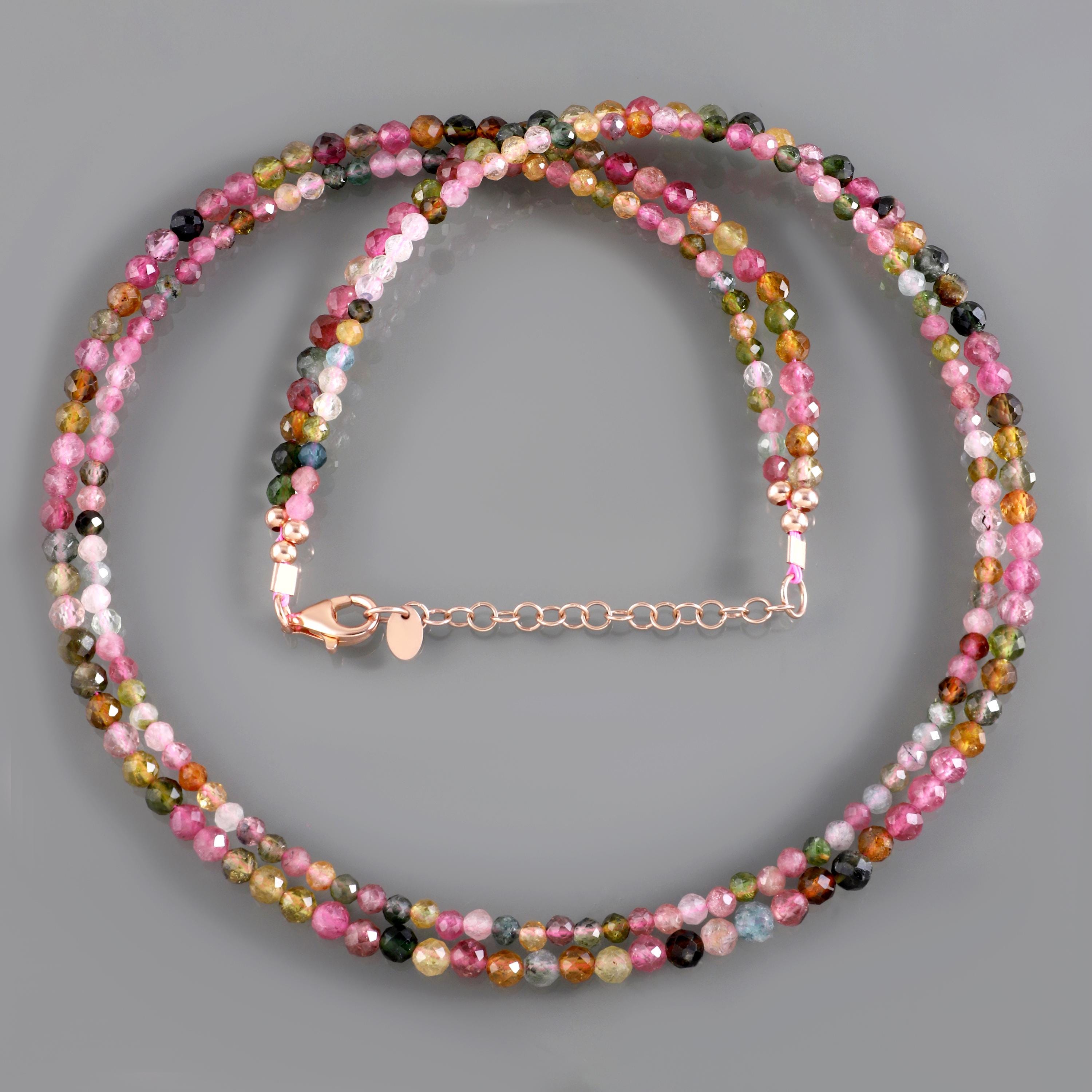 Perline Di Pietra Preziosa Di Tormalina Nera - Perline Rotonde - Foto 9