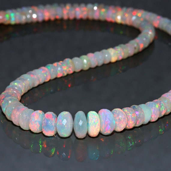 Rainbow opal necklace sale