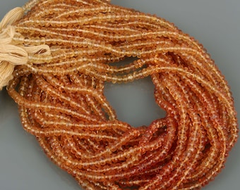 Natural Imperial Topaz Gemstone Beads, Strand Stone Beads Imperial Topaz Faceted Roundell imperial Topaz ,