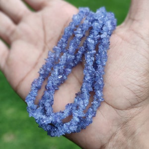 Tanzanite Gemstone Beads, Natural Tanzanite Raw Stone Beads 2 Strand Tanzanite Beads Gemstone Tanzanite &quot;