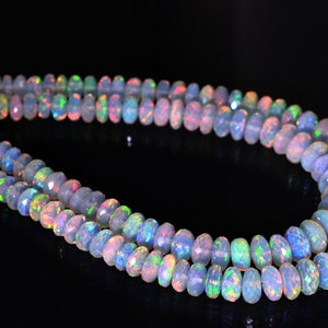 AAA+ Top Quality Ethiopian Rainbow Fire Opal, Natural Opal Stone Beads, Faceted Opal Stone beaded Opal Fire Opal, Opal Stone Jewelry Beads