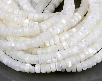 Mother Of Pearl Stone Beads, Natural Pearl Gemstone Strand mother Of Pearl Gemstone Beads"