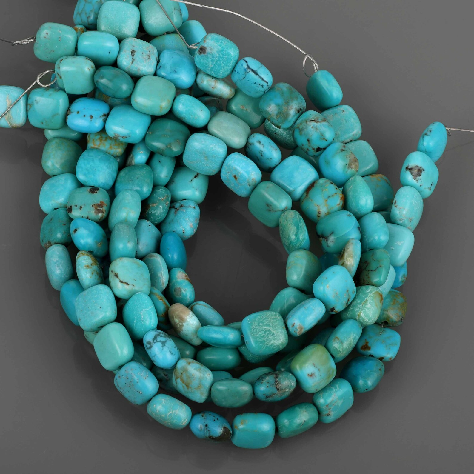 Turquoise Gemstone Beads Natural Turquoise Stone Strand Beads Etsy