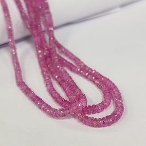 100%Natural Pink Sapphire Stone Beads, Faceted Stone Pink Sapphire Beads Sapphire Gemstone Beads,