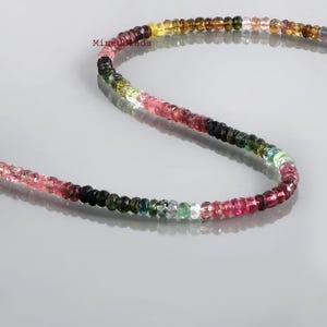 Halsband med natursten, Halsband med flera turmaliner: Smycken med ädelstenar i sterlingsilver