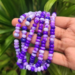 Peruvian Opal Beads, Blue Opal Stone Beads, Smooth Roundel Opal Beads, Opal Gemstone Beads, Peruvian Beads Blue Peruvian Candy Stone Beads,