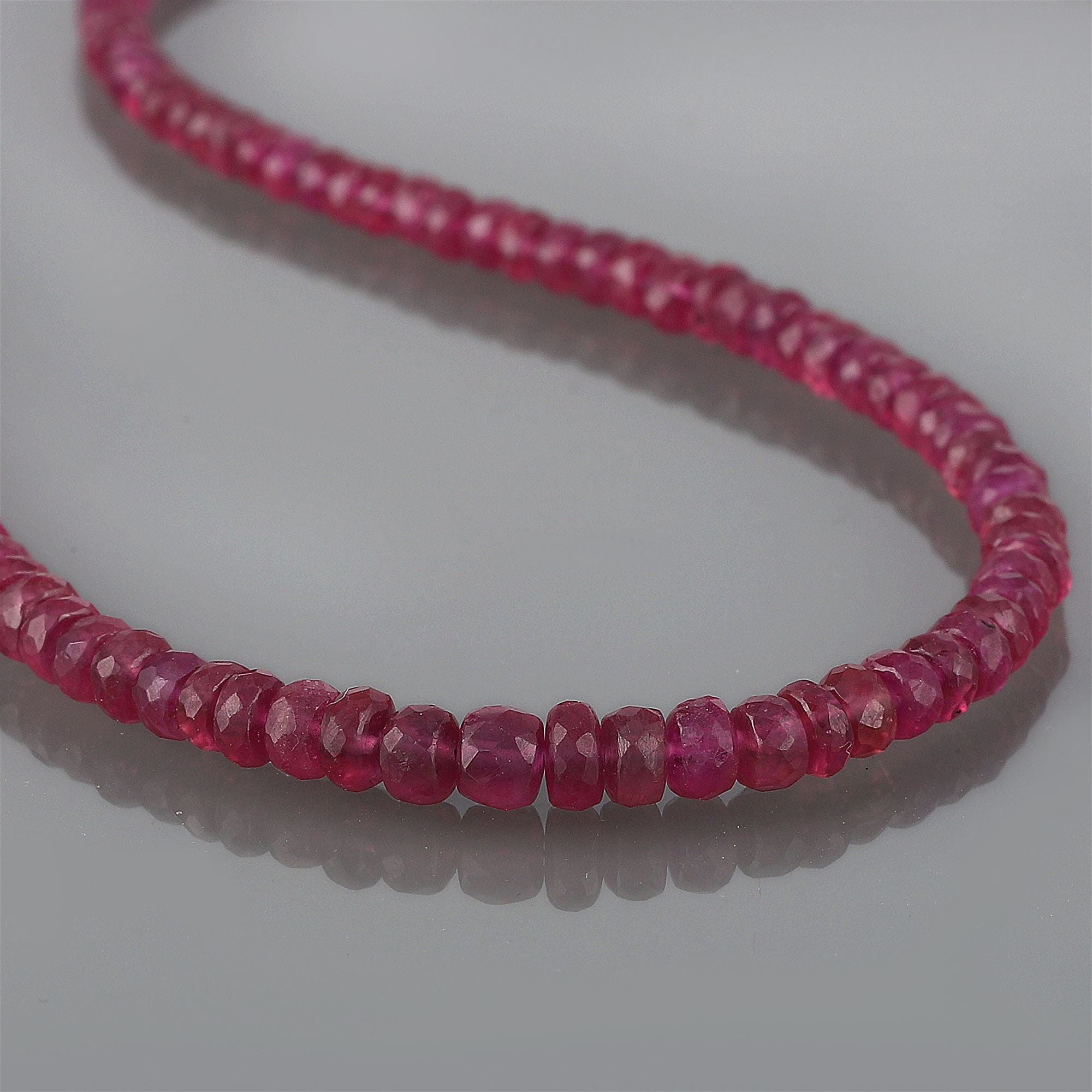 faceted ruby necklace