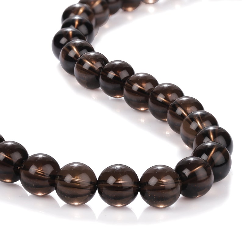 Collier Fantaisie "Smokey Stones" - Pierres Gris Taupe Acrylique Hexagonales Et Gouttes