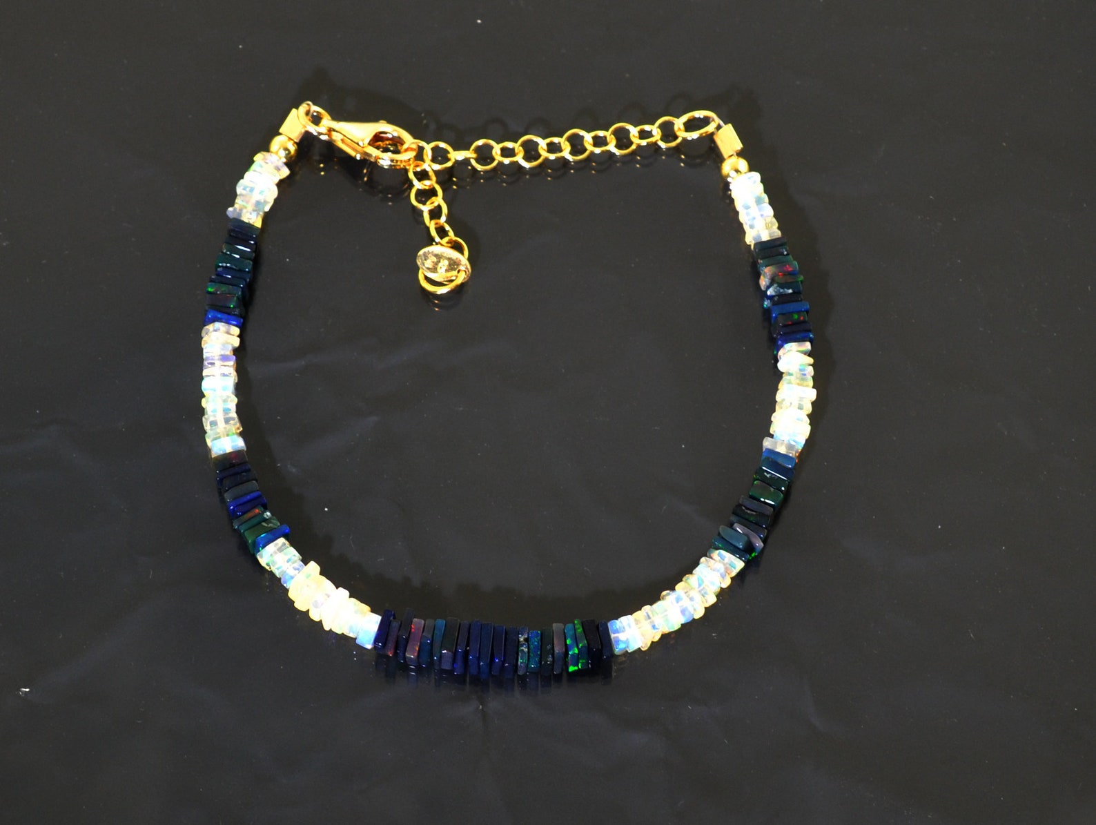 Opal Beaded Bracelet Gemstone Beads Natural Opal Beads Multi - Etsy New