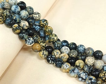 Ocean Jasper Stone Smooth Round Ocean Jasper Gemstone Beads 8MM Ocean Jasper Stone Beads, 15 inches