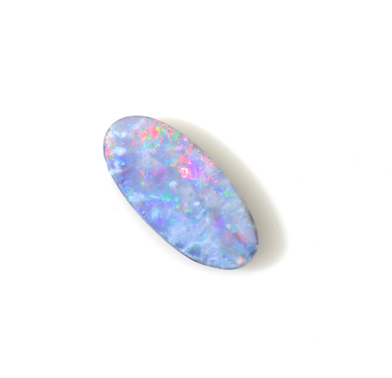 Cts 3.49 Stone Opal Cabochon Opal Australian Opal Multi Fire image 0