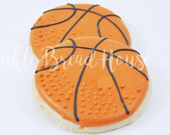 Basketball cookies - Basketball party cookies - basketball gift - sportive gift - sports boy birthday party - basketball player gift