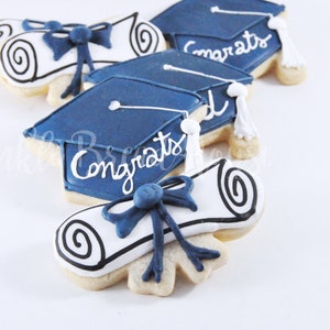 Custom Graduation cookies - Personalized graduation cookies - graduation gift- congrats grad gift - male graduation party favor