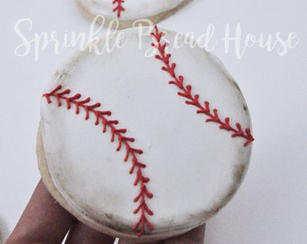 Baseball cookies - Baseball party cookies - baseball gift - sportive gift - sports boy birthday party -sports gift- gift for baseball player