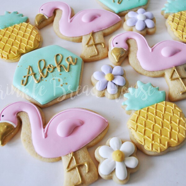 Luau Sugar Cookies Etsy