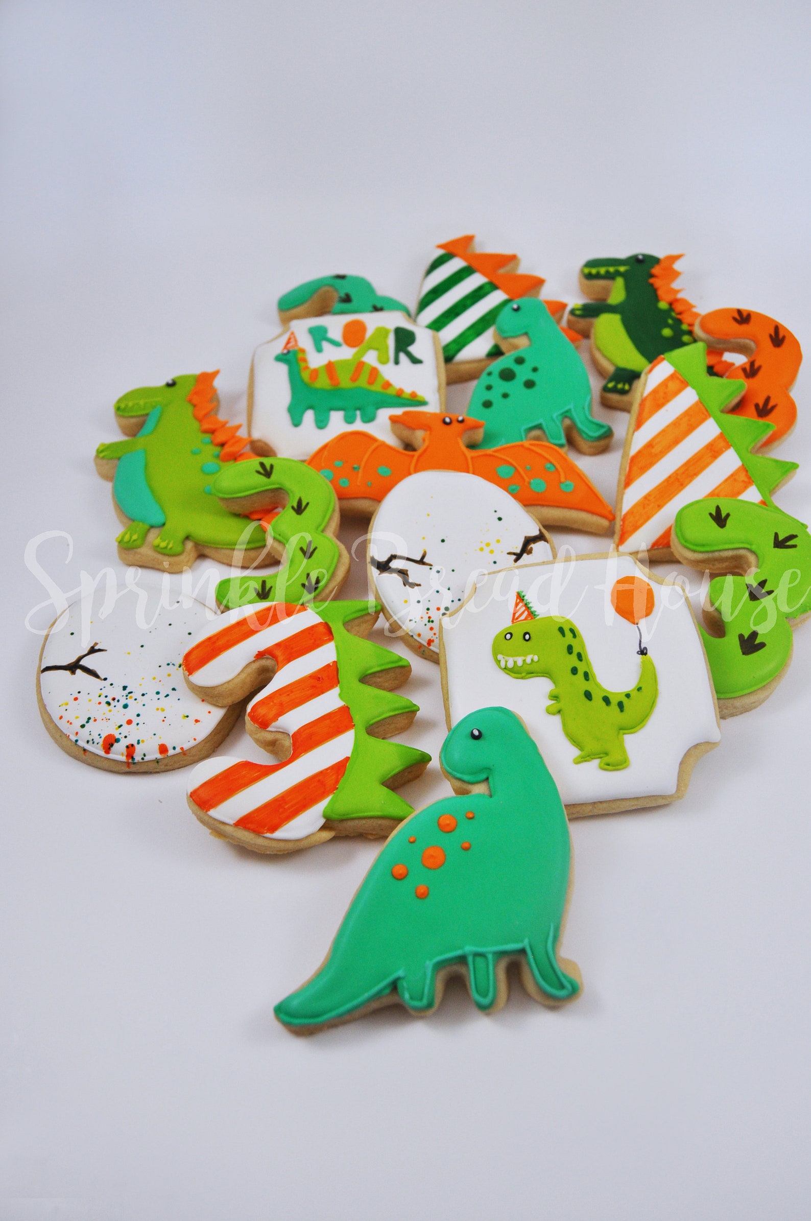 3 Rex Dinosaur Party Cookies birthday Dino Party partysaurus Etsy