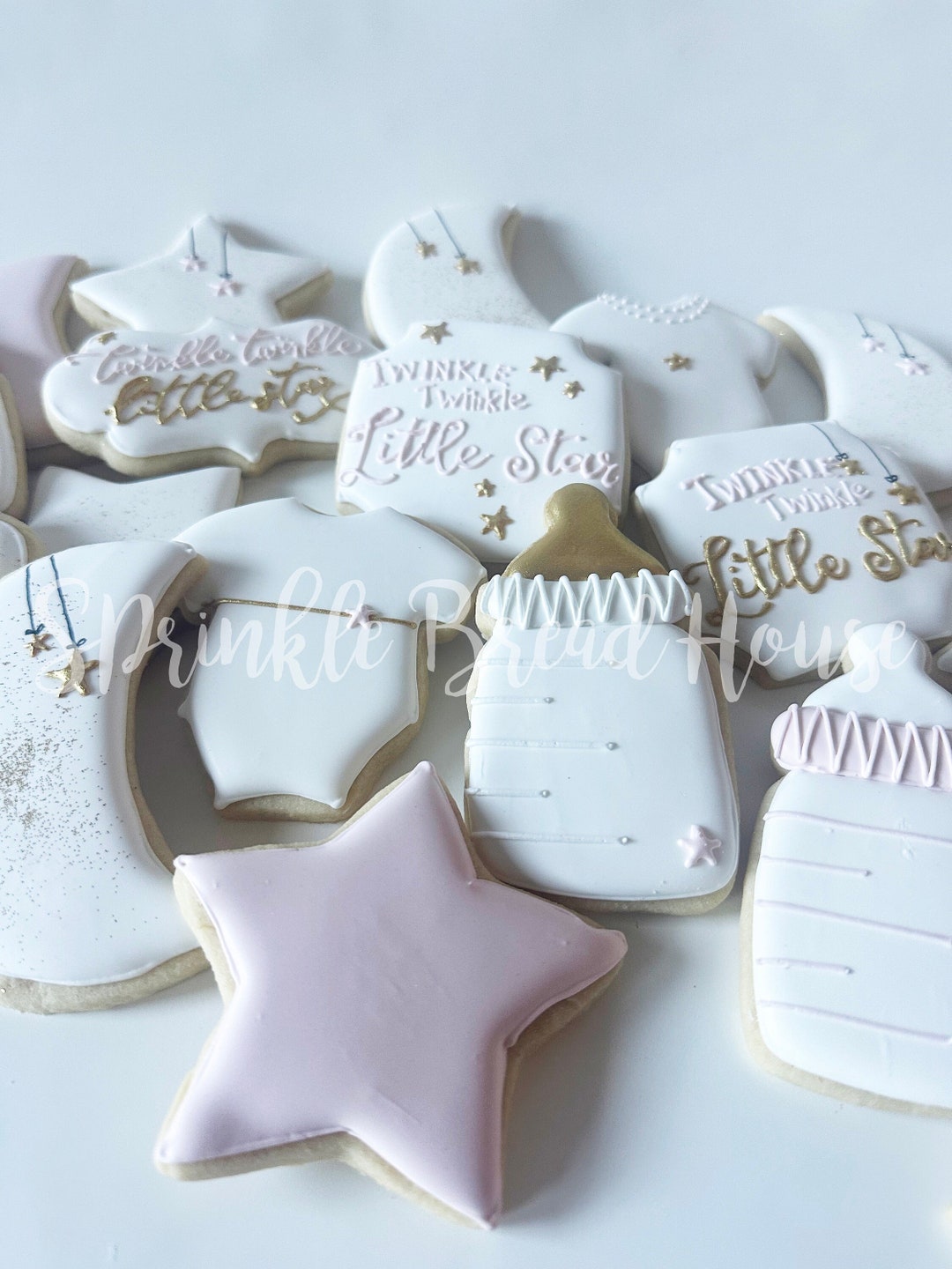 Twinkle Twinkle Little Star Baby Shower Sugar Cookies Little Star Baby