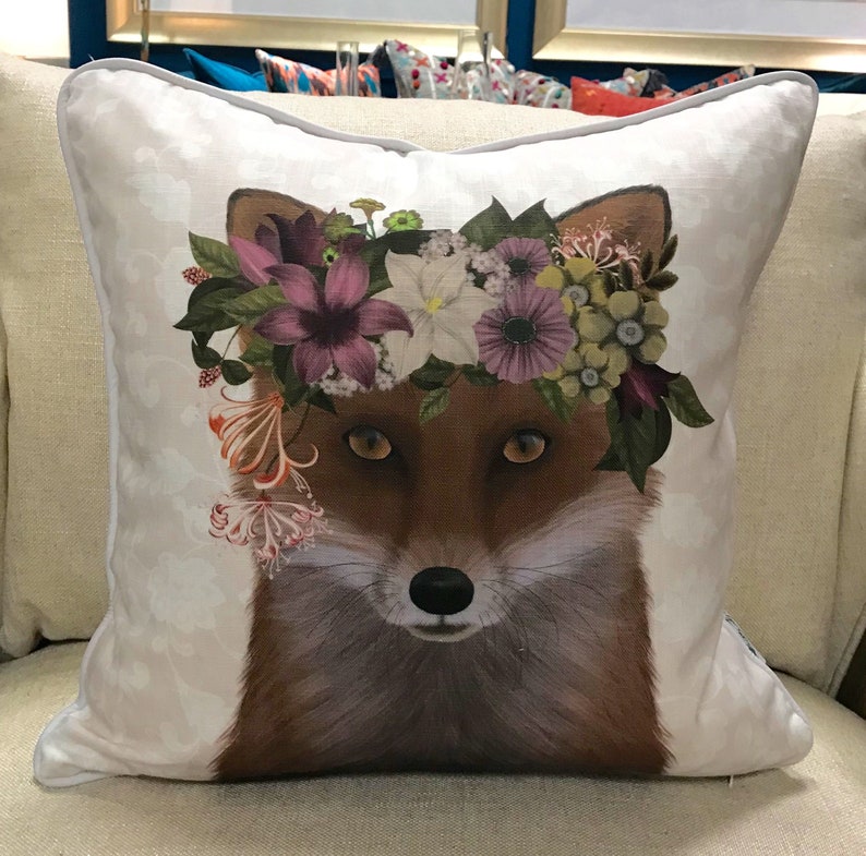 Bohemian Fox Accent Pillow