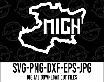 Michoacan Map SVG-Schnittdateien für Cricut & Silhouette (Digitaler Download)