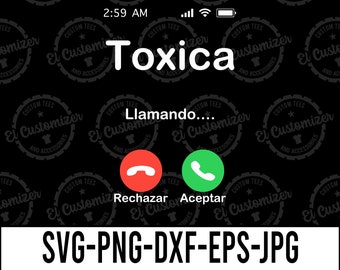 Toxica Llamando SVG Cut Files (Digital Download)