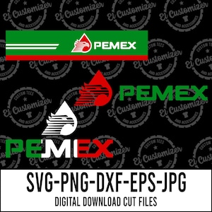 Pemex SVG Bundle Mexican Eagle Tricolor Cut Files Svg Png Dxf Jpg Eps Digital Files For Cricut and Silhouette