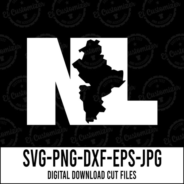 Nuevo Leon SVG Cut Files Svg Png Dxf Jpg Eps Digital Files For Cricut and Silhouette