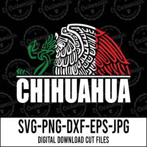 Chihuahua Mexican Eagle SVG: Cricut & Silhouette Cut Files (Digital Download)