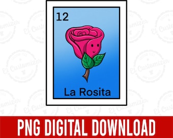 La Rosita PNG 5000 x 5000 Pixeles Loteria Descarga Digital