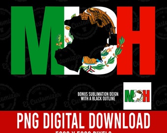 Michoacan Aguila Tricolor PNG: Mexikanische Flagge Digital Download
