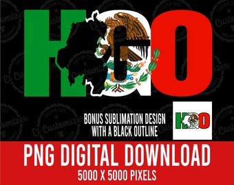 Hidalgo Eagle Tricolor PNG: Mexican Flag Design (Digital Download)