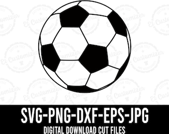 Fußball Silhouette Vektor: Sportschnittdatei (Digitaler Download)